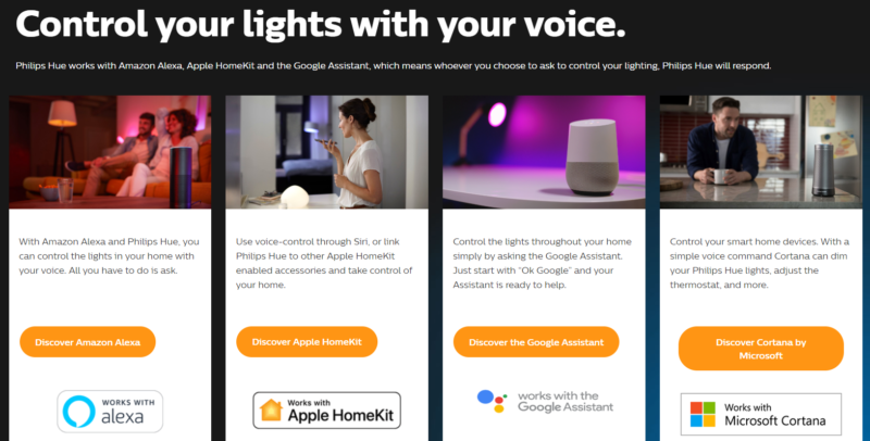 philips hue voice control google